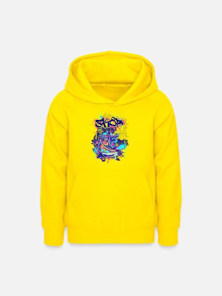 Skater SK8 - Teenager Hoodie - Gelb