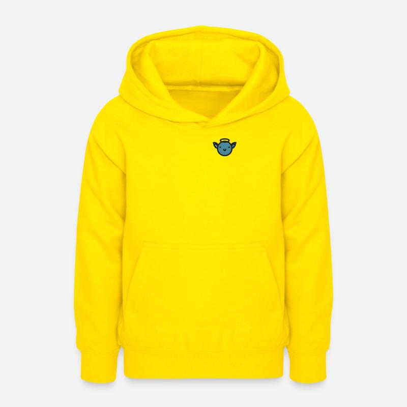 Visage d’ange - Sweat à capuche Ado - jaune