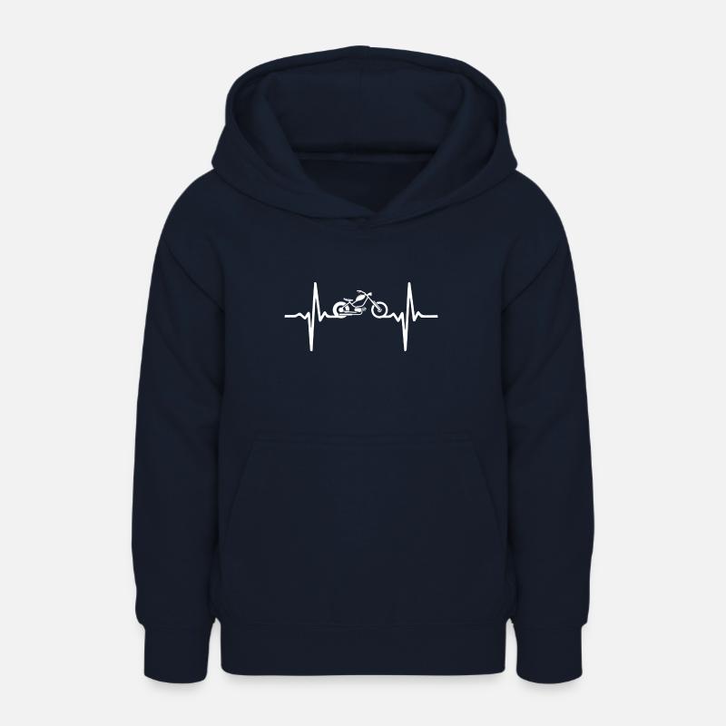 Pouls moto - Sweat à capuche Ado - marine