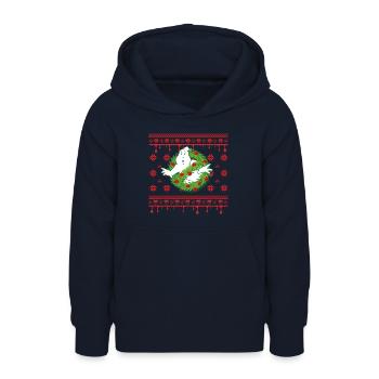Ghostbusters Fake Strickpulli - Teenager Hoodie - Navy - Vorne - AI Model Teenager Male light (155cm)