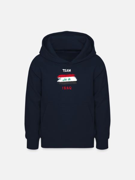 Team Irak Flaggen Design - Teenager Hoodie - Navy