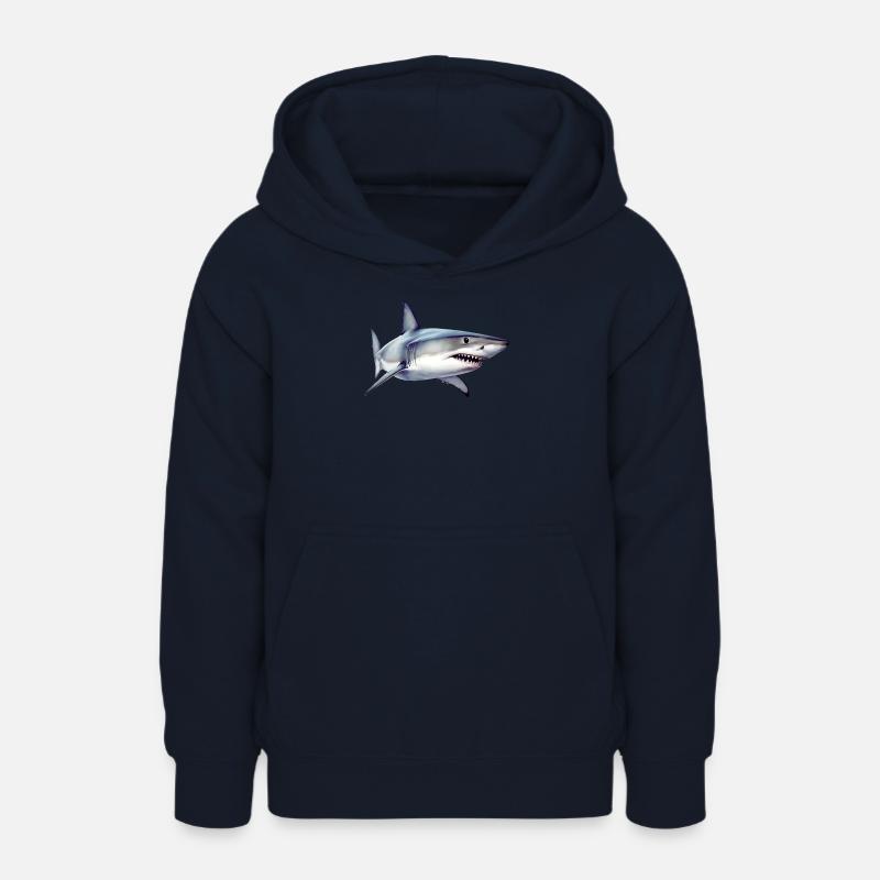Requin - Sweat à capuche Ado - marine