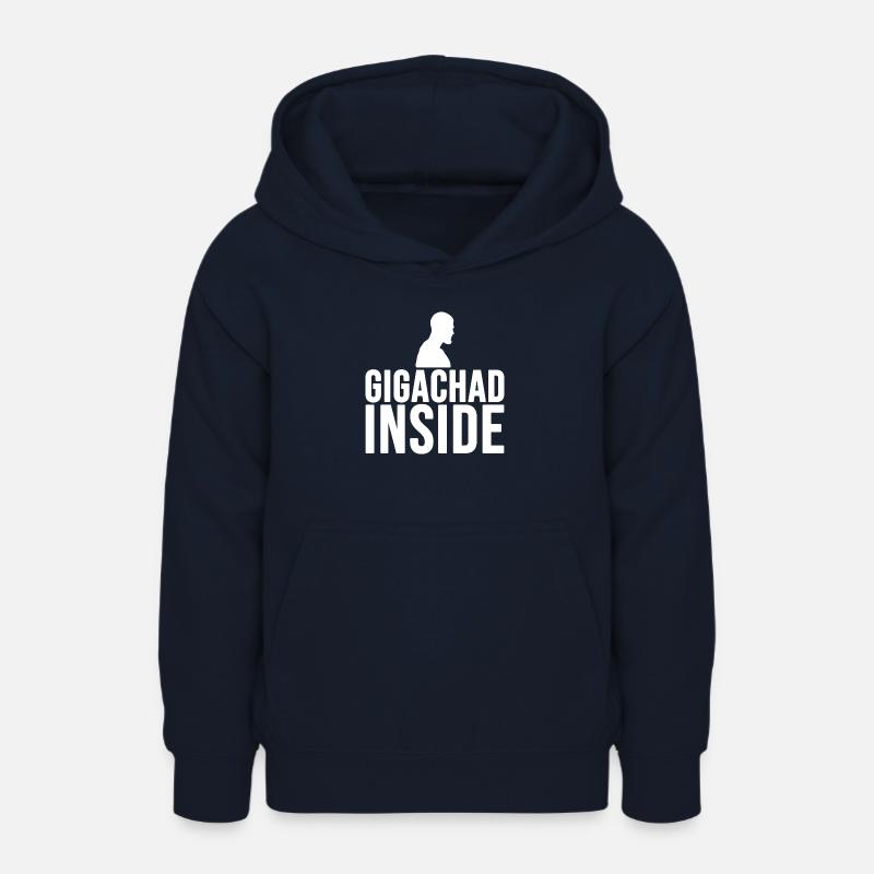 Gigachad inside (blanc) - Sweat à capuche Ado - marine