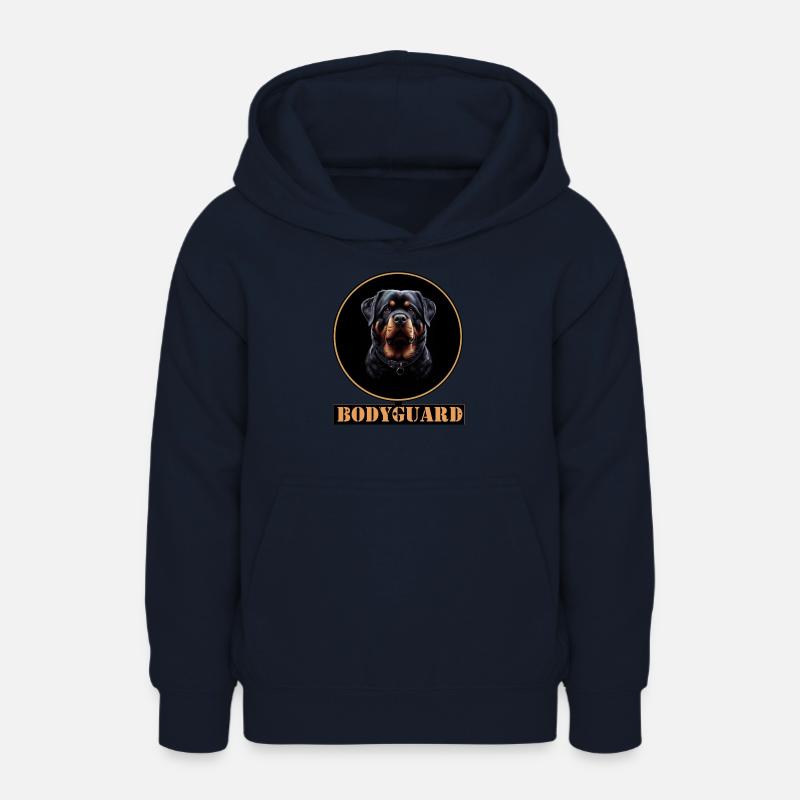 Garde du corps Rottweiler Ring Design - Sweat à capuche Ado - marine