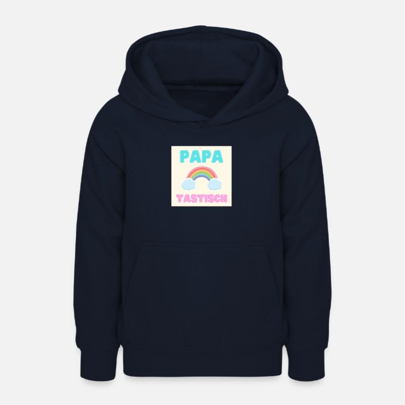 papatastic - Version arc-en-ciel (arc-en-ciel) - Sweat à capuche Ado - marine