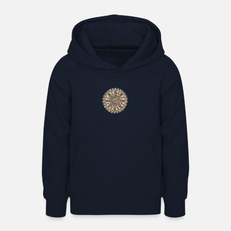 Mandala - Sweat à capuche Ado - marine