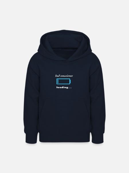 schlechtes Gewissen laden... - Teenager Hoodie - Navy