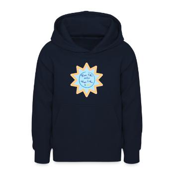 Flow like water, shine like a star - Teenager Hoodie - Navy - Vorne - AI Model Teenager Male light (155cm)