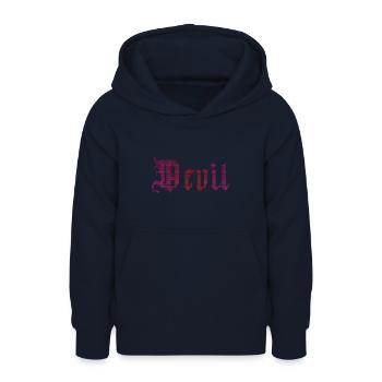 Diable - Sweat à capuche Ado - marine - Devant - AI Model Teenager Male light (155cm)