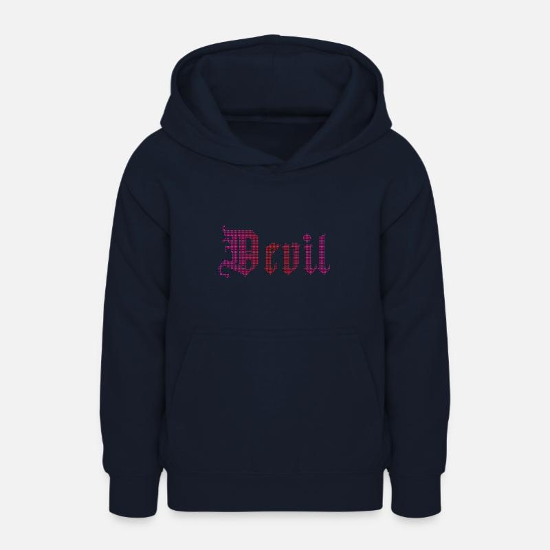 Diable - Sweat à capuche Ado - marine