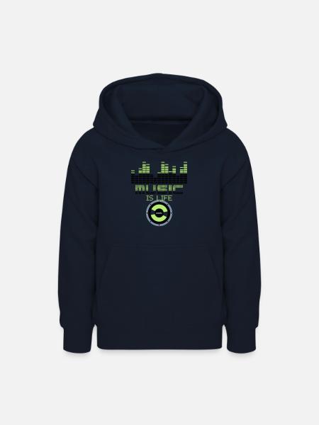 Musik ist Leben-Equalizer - Teenager Hoodie - Navy