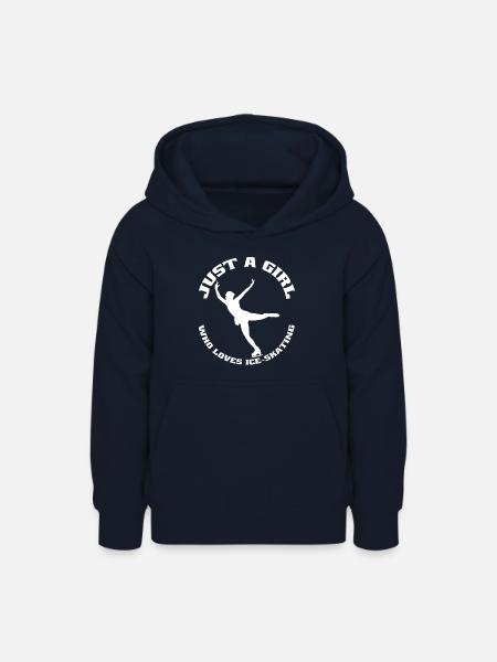 Eislauf Schlittschuh Eiskunstlaufen Eiskunstlauf - Teenager Hoodie - Navy