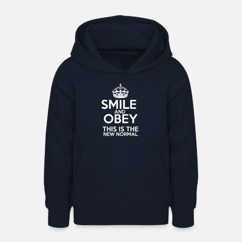 La nouvelle normalité - Sweat à capuche Ado - marine