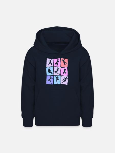 Klettern Berge Kletterer Bouldern Damen Mädchen - Teenager Hoodie - Navy