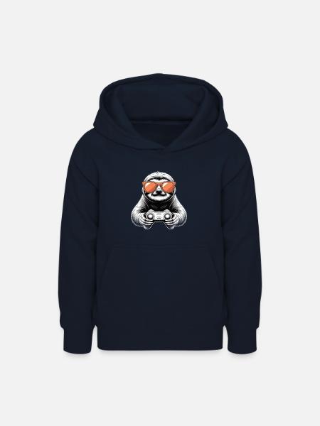 Gamer Faultier - Teenager Hoodie - Navy