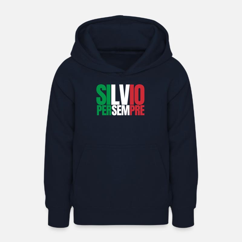 Silvio per sempre - Sweat à capuche Ado - marine