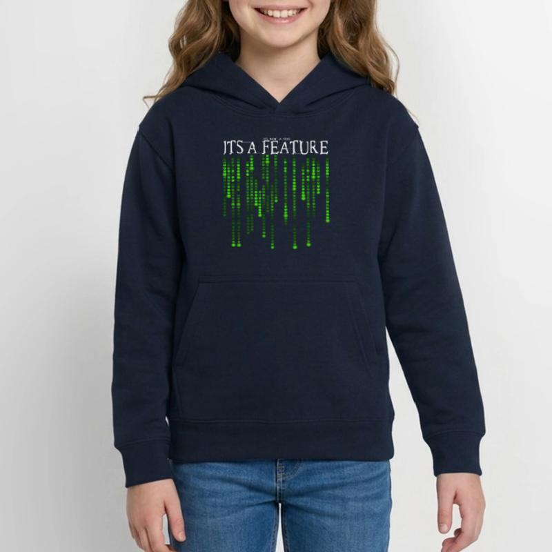 It's Not A Bug - It's A Feature Green Source Code Teen Hoodie