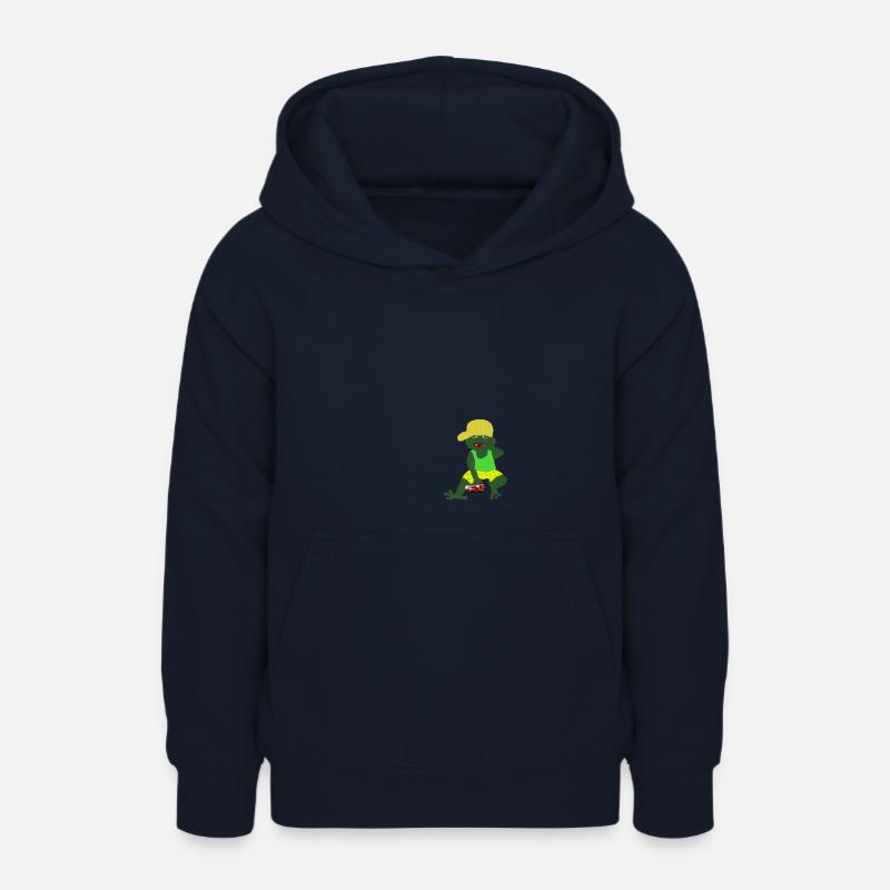 Grenouille flasque - Sweat à capuche Ado - marine