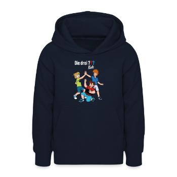 Die Drei ??? Kids Detektive - Teenager Hoodie - Navy - Vorne - AI Model Teenager Male light (155cm)