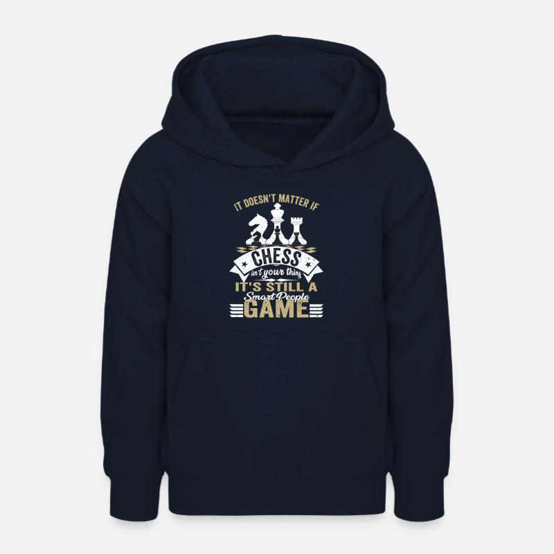 Jeu d’échecs - Jeu d’échecs amusant - Sweat à capuche Ado - marine