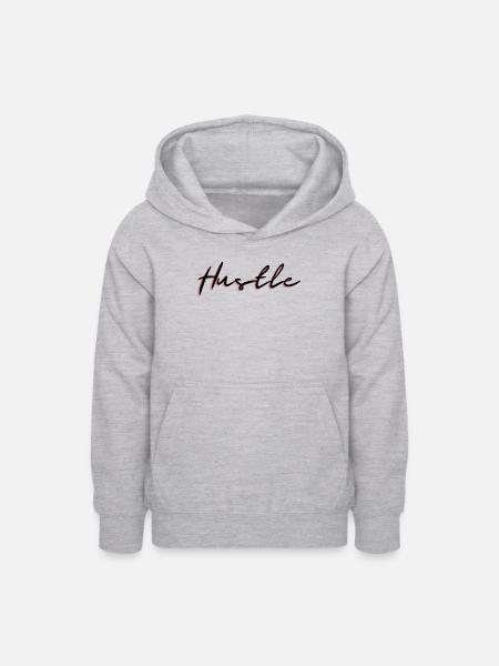 Hustle - Teenager Hoodie - Hellgrau meliert
