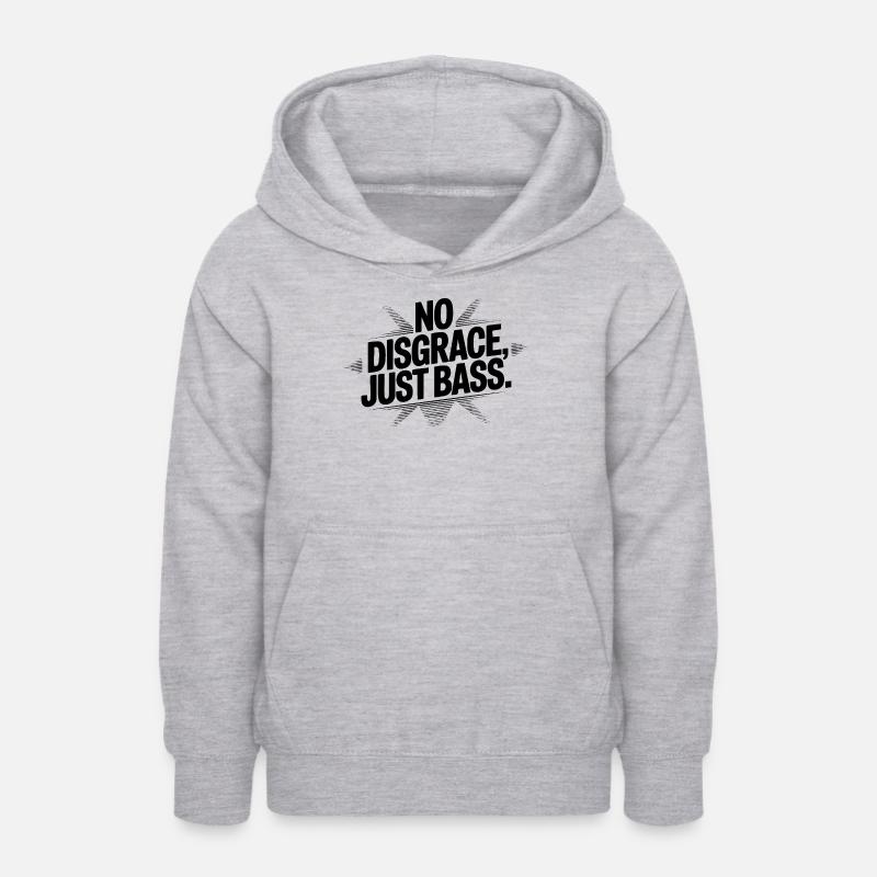 Pas de honte, juste de la basse - Sweat à capuche Ado - gris clair chiné