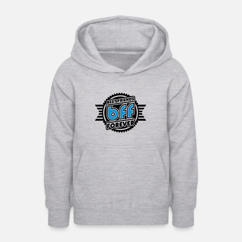 Best Friends Forever (Emblème) - Sweat à capuche Ado - gris clair chiné