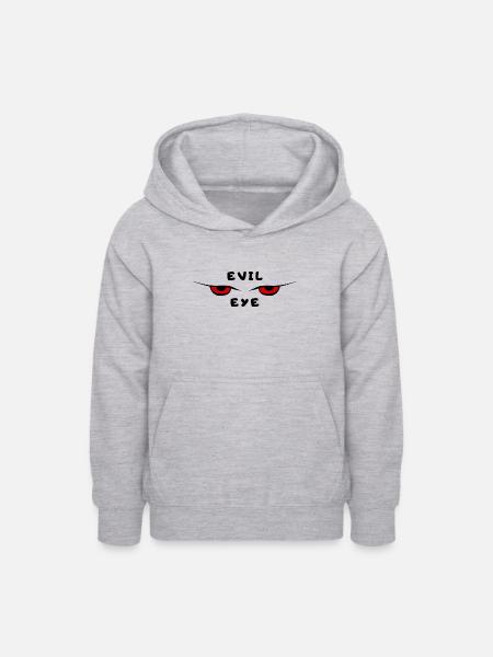 Evil eye - Teenager Hoodie - Hellgrau meliert