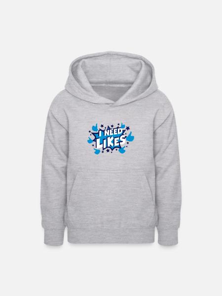 Need Likes (Comic Explosion) - Teenager Hoodie - Hellgrau meliert
