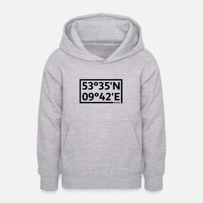 Coordonnées de Wedel - Sweat à capuche Ado - gris clair chiné