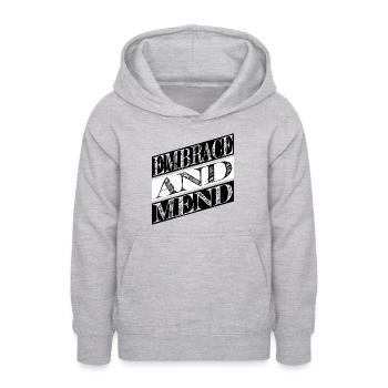 supportive relationships birthday present idea - Teen Hoodie - light heather grey - Front - AI Model Teenager Male dark (155cm)