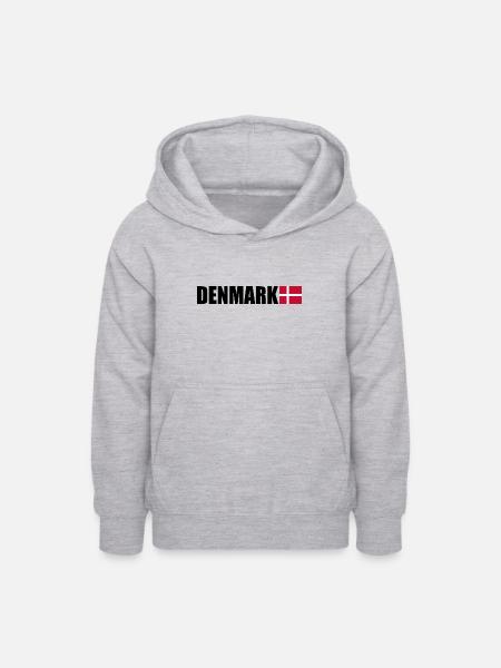 Dänemark - Teenager Hoodie - Hellgrau meliert