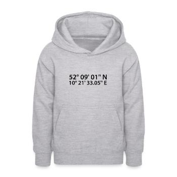 Coordonnées de Salzgitter - Sweat à capuche Ado - gris clair chiné - Devant - AI Model Teenager Male dark (155cm)