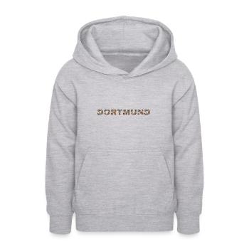 Dortmund Hund - Teenager Hoodie - Hellgrau meliert - Vorne - AI Model Teenager Male dark (155cm)