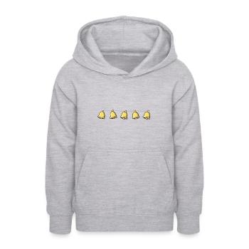 golden bell bell line tones chain - Teen Hoodie - light heather grey - Front - AI Model Teenager Male dark (155cm)