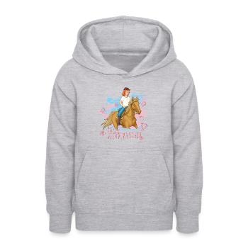 Bibi und Tina 100% Pferdemädchen - Teenager Hoodie - Hellgrau meliert - Vorne - AI Model Teenager Male dark (155cm)