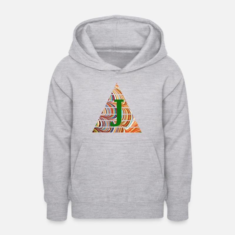 Dreieck E 56 J - Sweat à capuche Ado - gris clair chiné