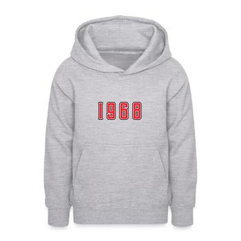 1968 Jahr Geburtstag - Teenager Hoodie - Hellgrau meliert - Vorne - AI Model Teenager Male dark (155cm)