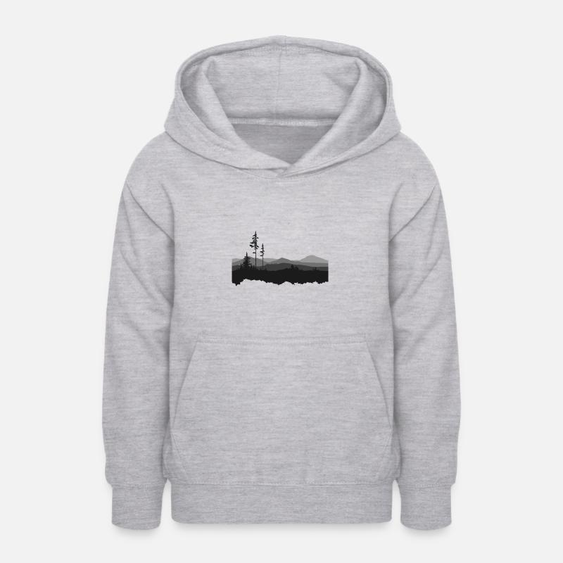Liberté - Sweat à capuche Ado - gris clair chiné