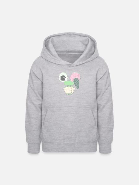 EIN KLASSIKER - Teenager Hoodie - Hellgrau meliert