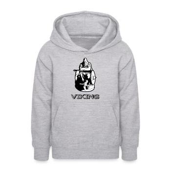 Viking - Teenager Hoodie - Hellgrau meliert - Vorne - AI Model Teenager Male dark (155cm)