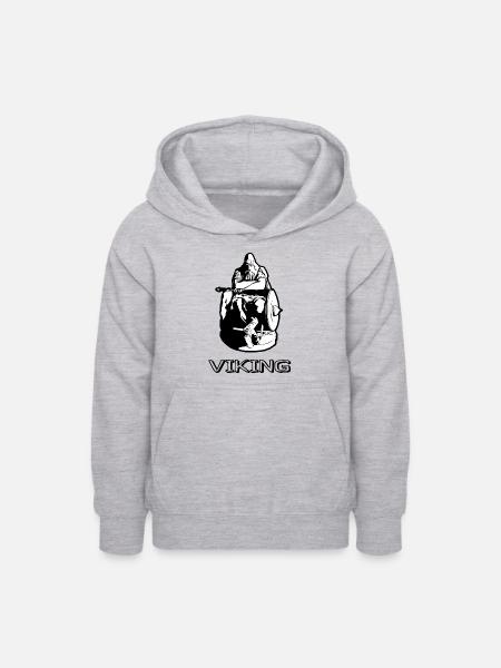 Viking - Teenager Hoodie - Hellgrau meliert