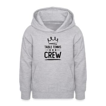 Table Tennis Crew - Teenager Hoodie - Hellgrau meliert - Vorne - AI Model Teenager Male dark (155cm)