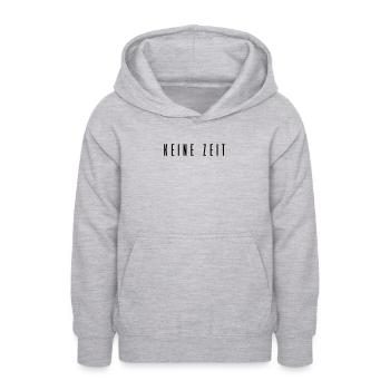 Keine Zeit - Teenager Hoodie - Hellgrau meliert - Vorne - AI Model Teenager Male dark (155cm)