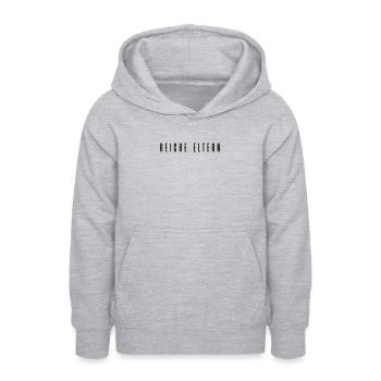 Reiche Eltern - Teenager Hoodie - Hellgrau meliert - Vorne - AI Model Teenager Male dark (155cm)
