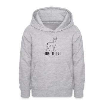 FORT DEER MOTIF - ENAMEL MUGS AND T-SHIRTS DARK - Teen Hoodie - light heather grey - Front - AI Model Teenager Male dark (155cm)