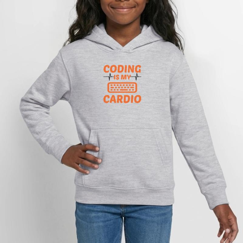 Coding Is My Cardio Programming Coder Computer Gee Teenager Hoodie