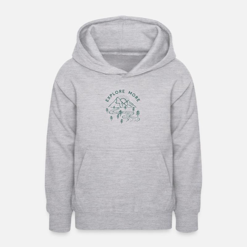 En savoir plus - Sweat à capuche Ado - gris clair chiné