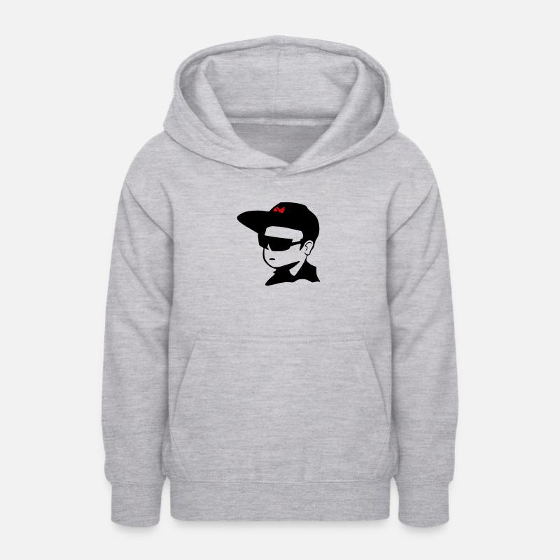 Casquette enfant - Sweat à capuche Ado - gris clair chiné