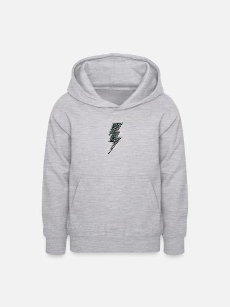 Blitz Leopard - Teenager Hoodie - Hellgrau meliert